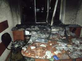 У Херсоні невідомі спалили офіс партії Шарія