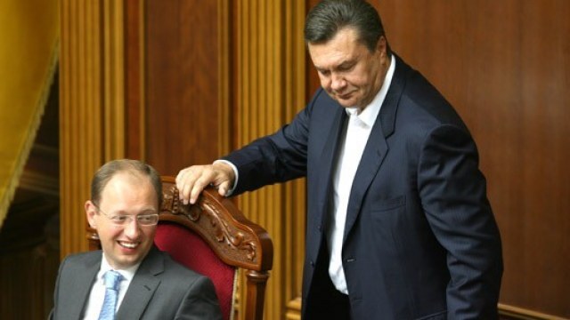 Арсеній Яценюк та Віктор Янукович