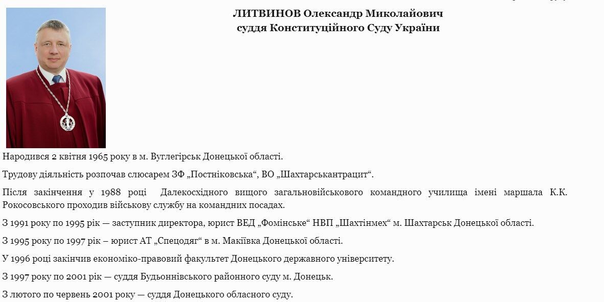 Біографія Олександра Литвинова.