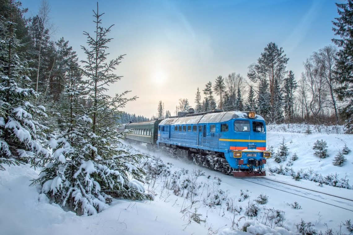 poizd train winter поїзд потяг зима | Трибуна - Бровари